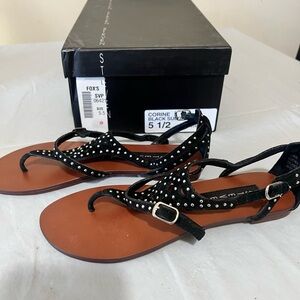 Steve Madden Black Suede Women's Sandals